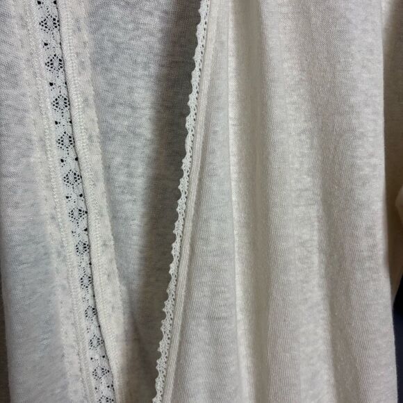 Soft Surroundings Linen Cotton Open Front Duster Long Line Cardigan Sweater XS - Picture 7 of 16